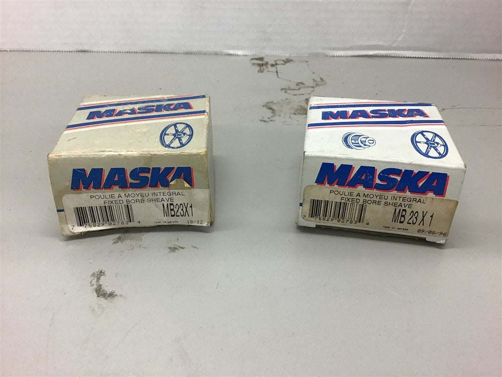 Maska MB23X1 Fixed Bore Sheave Lot of 2