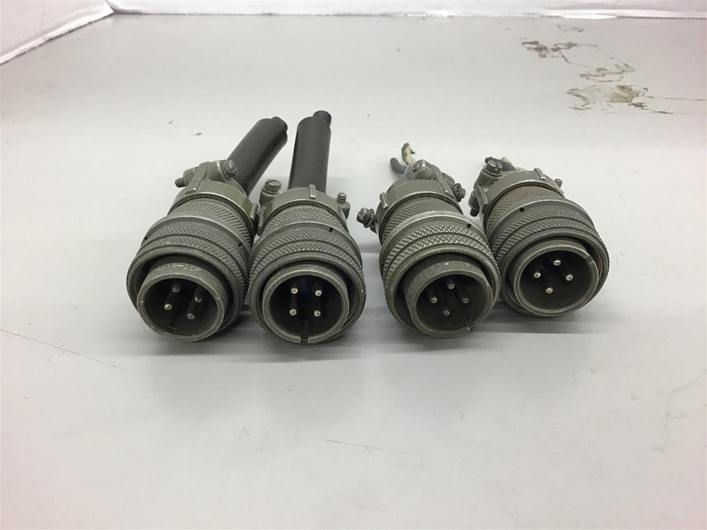 Amphenol MS3106A18-10P 9301 Connector Lot of 4