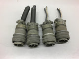 Amphenol MS3106A18-10P 9301 Connector Lot of 4
