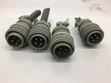 Amphenol MS3106A18-10P 9301 Connector Lot of 4