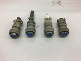 Amphenol 16S-8S Connector Lot of 4