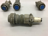 Amphenol 16S-8S Connector Lot of 4