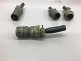 Amphenol MS3101A16S-8P connector Lot of 4