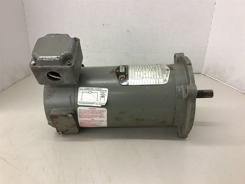 Boston Gear PM933AT-B DC Motor 1/3 HP 1750 RPM 90V 56C Frame TENV Enclosure