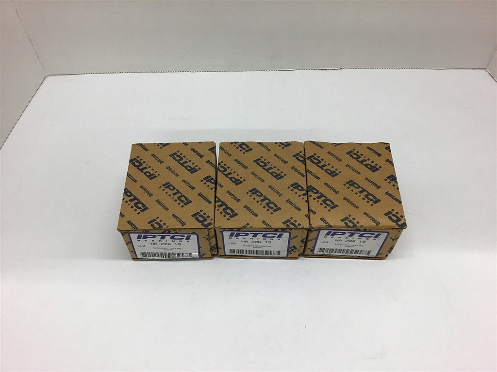 IPTCI NA-206-19 Eccentric Locking Insert 1-3/16" Lot of 3