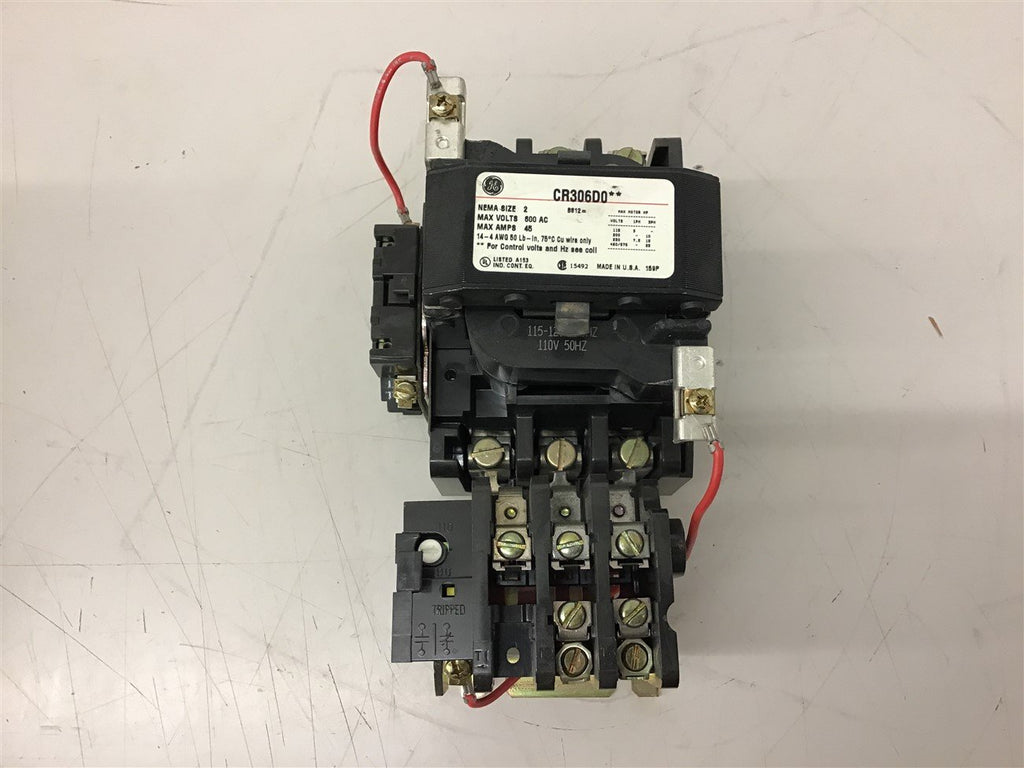 Ge CR306D002 Nema Size @ 3 Pole 115-120 volt Coil