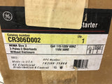 Ge CR306D002 Nema Size @ 3 Pole 115-120 volt Coil