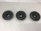 40 24 Sprocket 40 Chain 24 Teeth 1" Bore