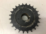 40 24 Sprocket 40 Chain 24 Teeth 1" Bore