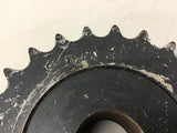 40 24 Sprocket 40 Chain 24 Teeth 1" Bore