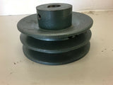2B4 1/2 Pulley 2 Groove Pulley 3/4" Bore