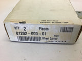 Hettich 01202-000-01 Two Wheel Carrier Sliding Door Assembly 2 Pieces