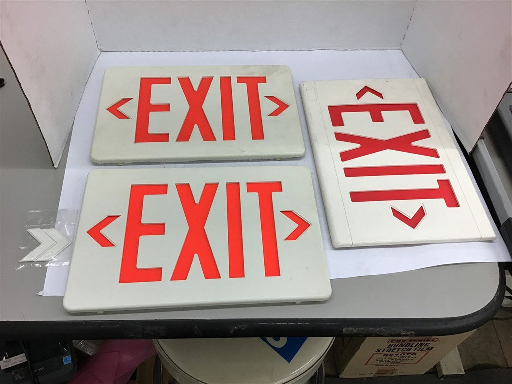 Exit Signs Lot of 3