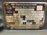 VEM KMR132S6A AC Motor 6.6 KW 187-220 Volts 1150 Rpm