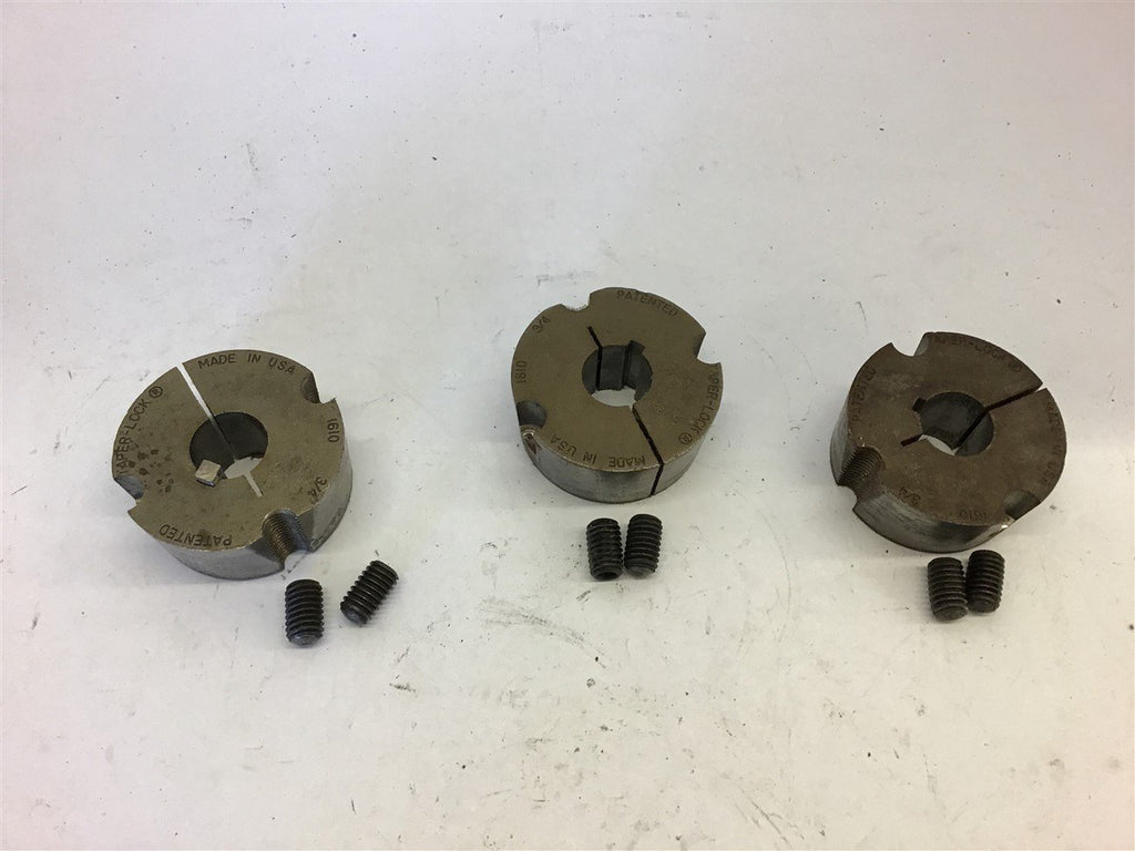 1610 Bushing 3/4" Bore Lot of 3