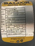 Baldor L1410T 5 Hp AC Motor208-230 volts 1800 Rpm 4P Single Phase 184T Frame