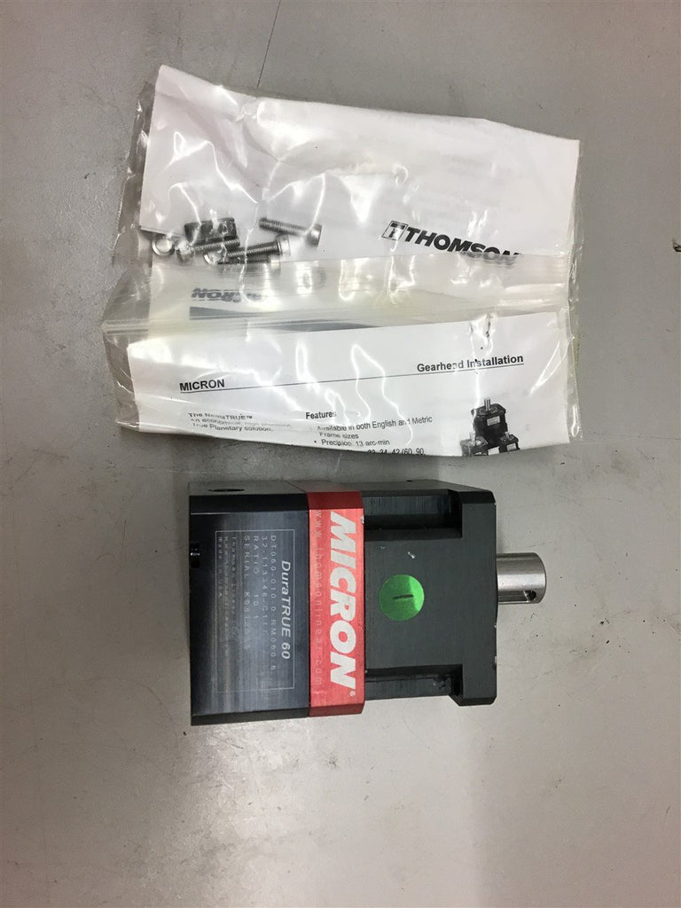 Micron DuraTrue 60 DT060-010-0-RM-060-6 10:1 Ratio Gear Head