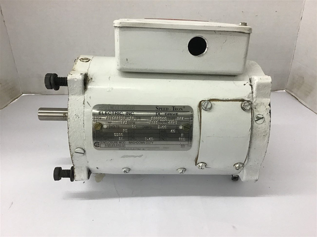 Sterling Electric P01C2209A 1/3 HP DC Motor 90 Volts DC 1725 RPM