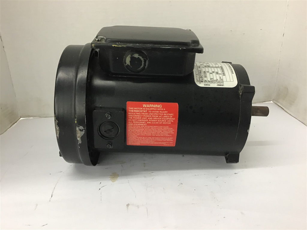 Sterling 1/3 HP DC Motor 90 volts 1750 Rpm 56C Frame