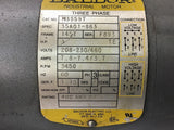 Baldor M3559T 3 HP AC Motor 208-230/460 volt 3600 Rpm 2P 145T Frame