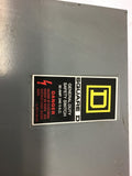 Square D DU321 30 Amp Safety Switch 240 Vac Type 1 Enclosure