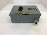 Square D DU321 30 Amp Safety Switch 240 Vac Type 1 Enclosure