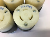Hubbell Twist-Lock 20 Amp 250 Volt Female Plug Lot of 5