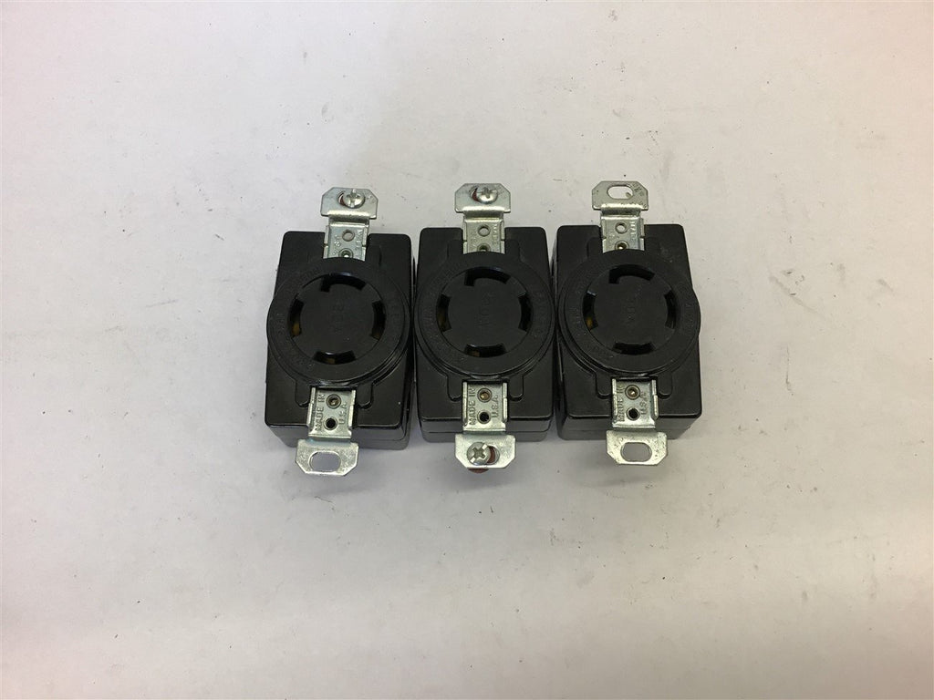 Hubbell 30 Amp 250 Vac Twist-Lock Receptacle Lot of 3