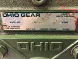 Ohio Gear B206 Gear Reducer 20:1 Ratio 1.09 Input HP 665 Torque 5/8" In 1" Out