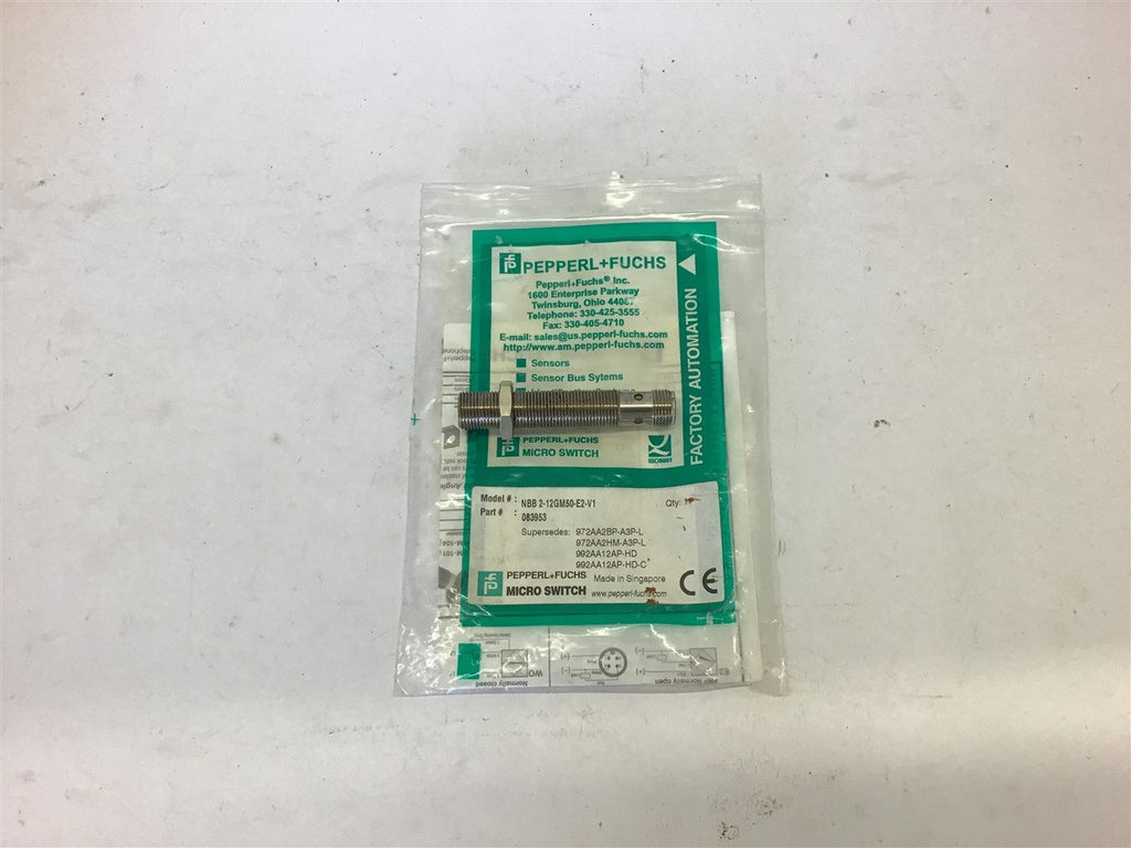 Pepperl+Fuchs Inductive Proximity Sensor NBB 2-12GM50-E2-V1