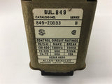 Allen-Bradley 849-Z0D33 10 Amp Pneumatic timing Relay