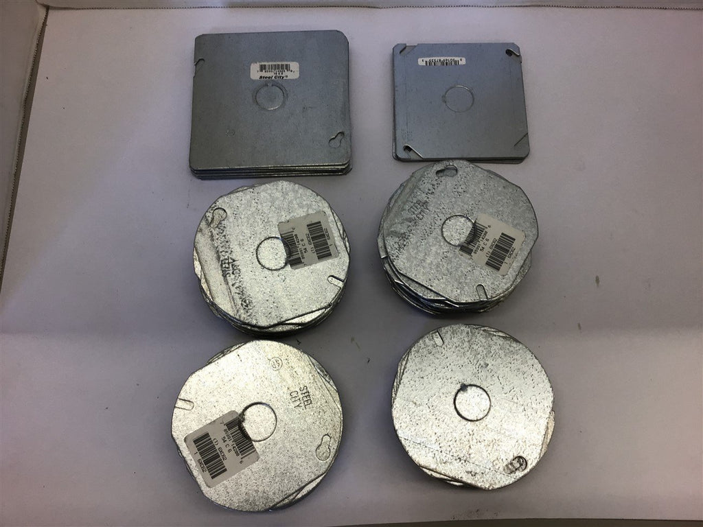 Steel City Wall and Ceiling Cover Plates--Assorted Lot of 70