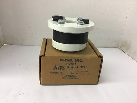 W-D-B Extra Sanitary Well Seal 4" ID 1 1/4" Drop Pipe
