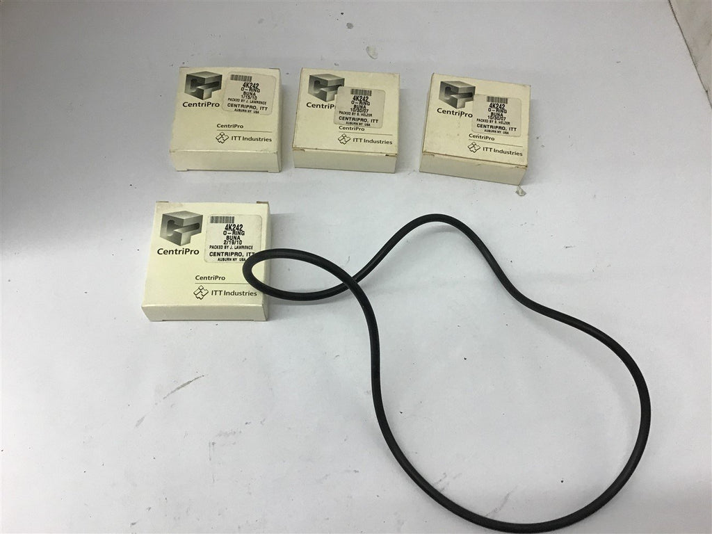 ITT CentriPro 4K242 Buna O-Ring Lot Of 4