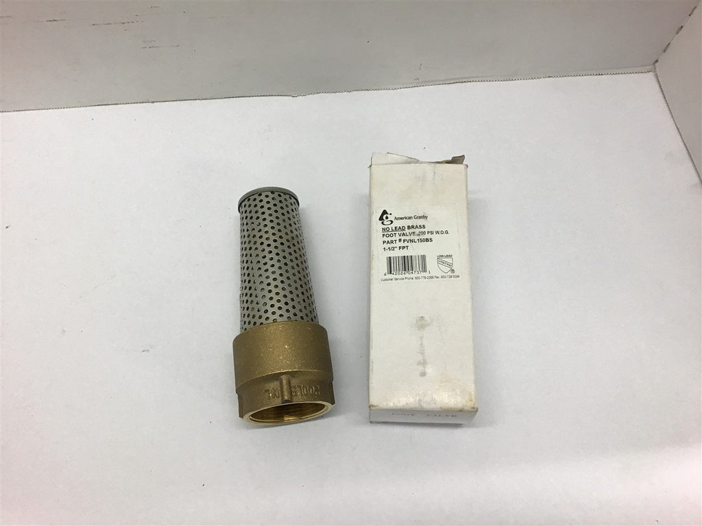 American Granby FVNL150BS Foot Valve 200 PSI 1 1/2' FPT VALVE