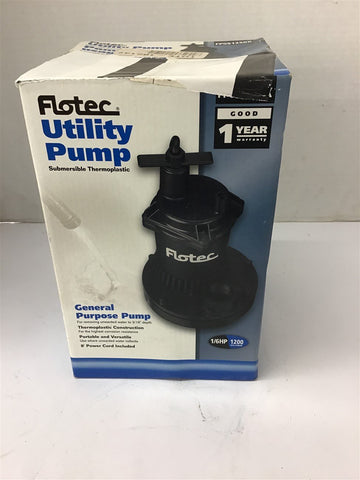 Flotec FP0S1250X Utility Pump 1/6 Hp