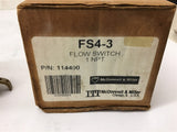 ITT McDonnell & Miller FS4-3 Flow Switch 1 NPT