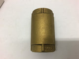 American Granby CVTNL1253BS No Lead Brass Check Valve 3 Tap 1 1/4"
