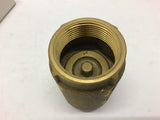 American Granby CVTNL1253BS No Lead Brass Check Valve 3 Tap 1 1/4"