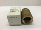 American Granby CVTNL1253BS No Lead Brass Check Valve 200 psi 1 1/4"