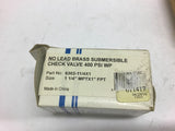 Clayton Mark 6302-11/4X1 Brass Submersible Check Valve 400 PSI WP