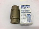 Simmons 602-SB Control Center Check Valve 1 1/4"