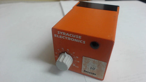Syracuse Electronics Time Delay Relay - Tnrd 00404  -Z5 - 10 Sec - 8 Pin -Tbr/D