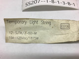 Temporary Light String 50ft 12-SJTW/3-50-M 15 Amp 125 Vac 1875 W