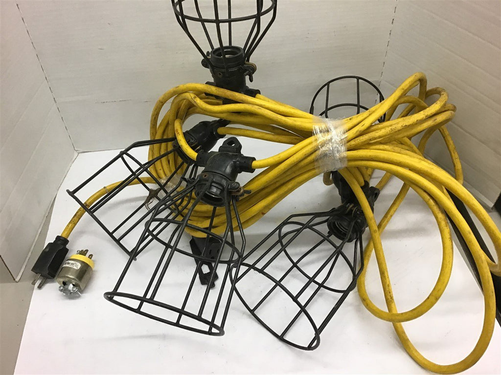 Temporary Light String 50ft 12-SJTW/3-50-M 15 Amp 125 Vac 1875 W