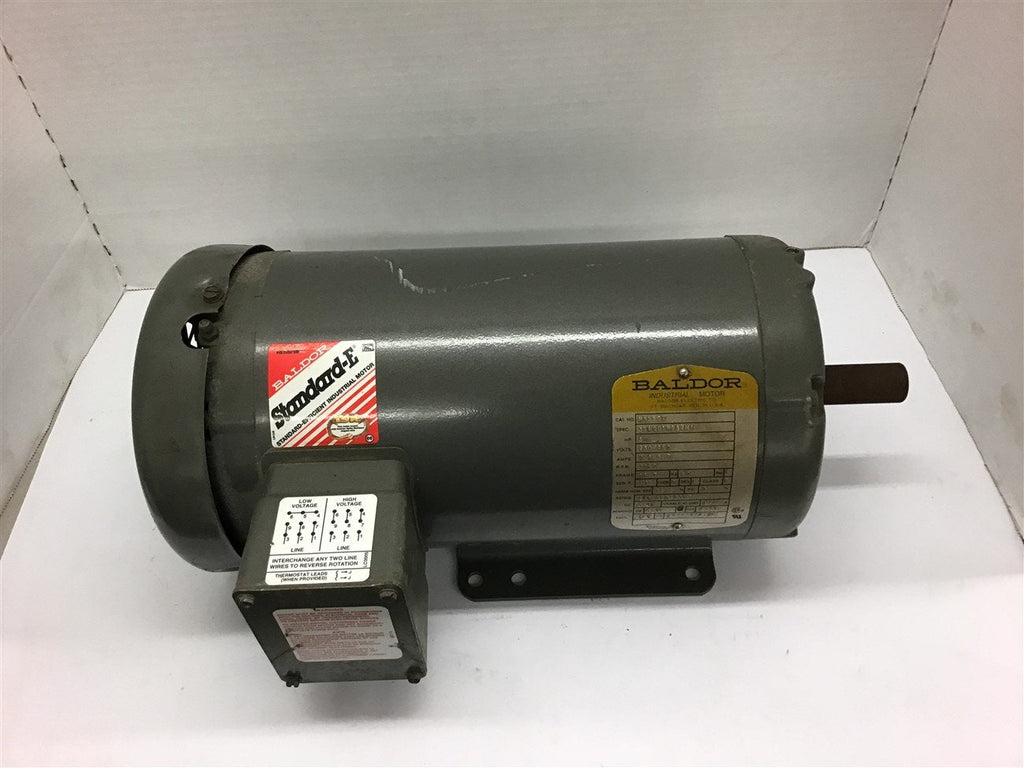 Baldor M3559T 3 Hp AC Motor 230/460 Volts 3600 Rpm 2P 145T Frame