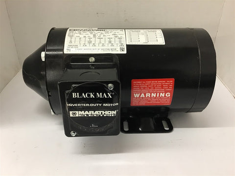 Marathon LVE 56H17T5302D Black Max1 HP AC Motor 460 Volts 1800 Rpm 4P 56C Frame