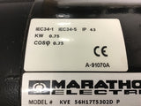 Marathon LVE 56H17T5302D Black Max1 HP AC Motor 460 Volts 1800 Rpm 4P 56C Frame