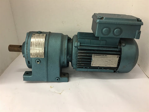 Sew Eurodrive DFT80K4 .75 hp AC Gear Motor 230/460 Volts 1700 Rpm 14.08:1 Ratio