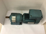 Sew Eurodrive DFT80K4 .75 hp AC Gear Motor 230/460 Volts 1700 Rpm 14.08:1 Ratio